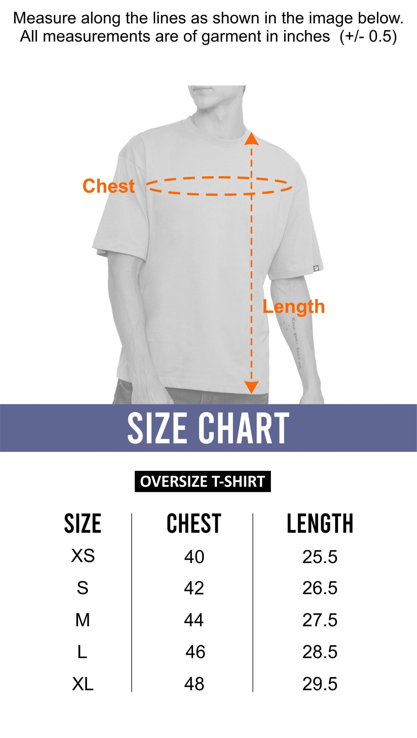 Paradise Men Oversized Printed T-Shirt