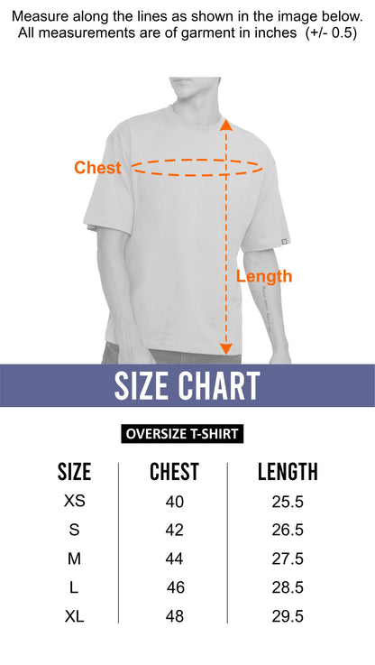 Paradise Men Oversized Printed T-Shirt